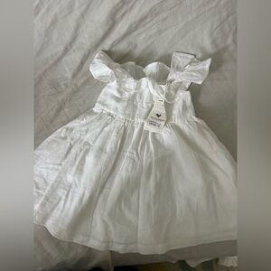 NWT hope and Henry white off shoulder ruffle dress